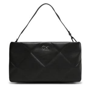 CALVIN KLEIN - Borsa nera piatta a rombi